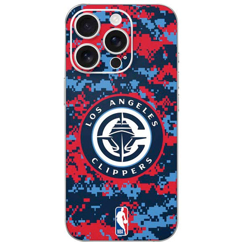 NBA LA Clippers Digi Camo iPhone 16 Pro Skin